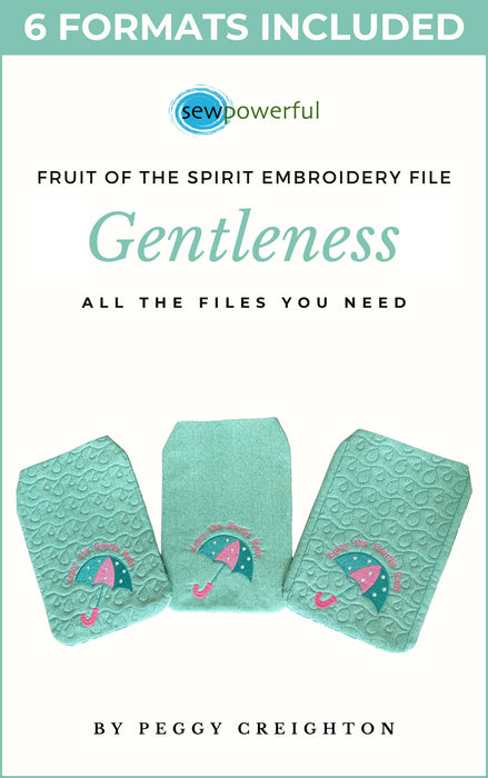 Fruits of the Spirit - Machine Embroidery Flap Design Series - Gentleness