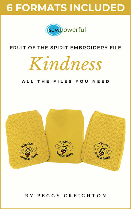 Fruits of the Spirit - Machine Embroidery Flap Design Series - Kindness